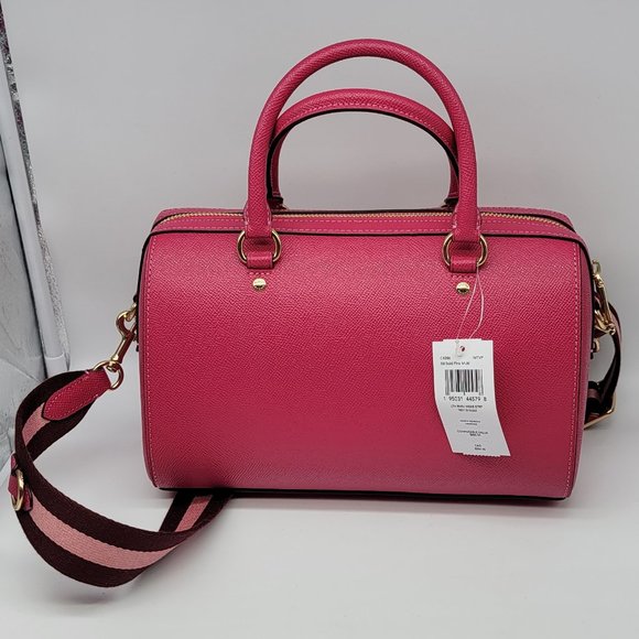 Coach Rowan Satchel C8286 Bold Pink Multi - Picture 2 of 8